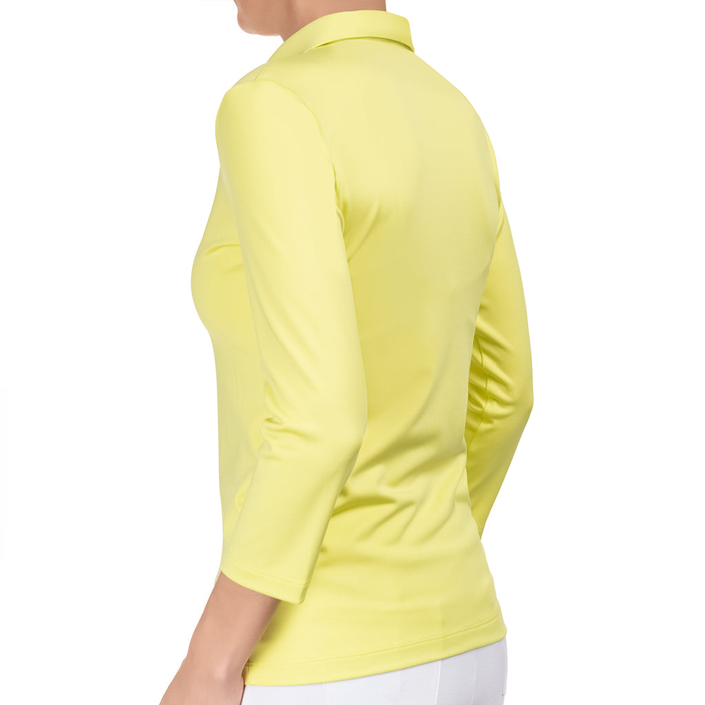 Polo Collar Shirt in Lime