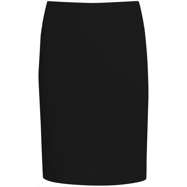 Cotton Knit Pull on Skirt in Black.