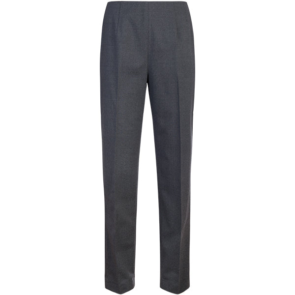 Classic Side Zip L/W Wool Pant in Medium Grey Melange