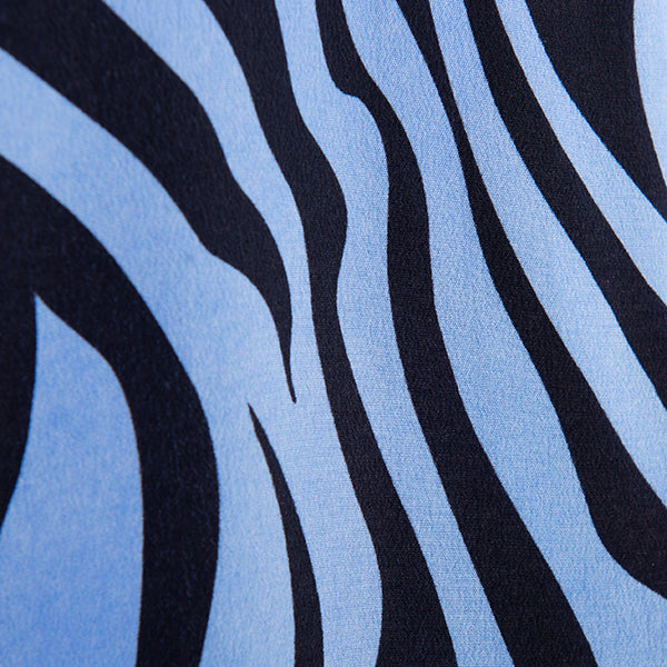 Julia Tunic in Azul/Nero Zebra