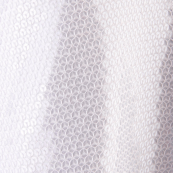 Sequin Inverted Notch Collar Cardigan in Alabaster