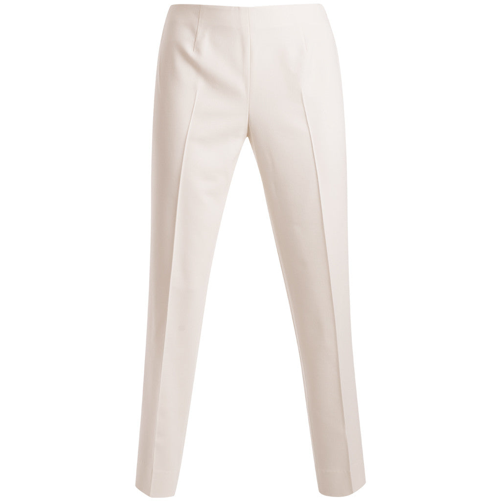 Bi Stretch Short Classic Side Zip Pant in Winter White