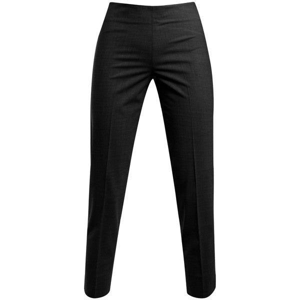 L/W Wool Short Classic Side Zip in Dark Grey Melange
