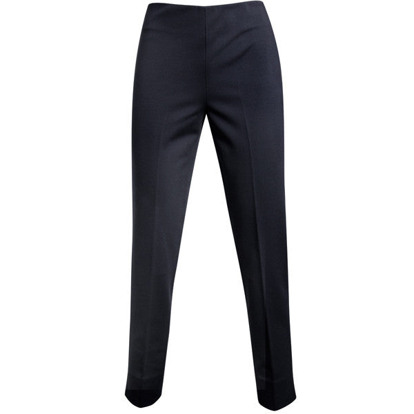 Viscose Knit Side Zip Pant in Navy
