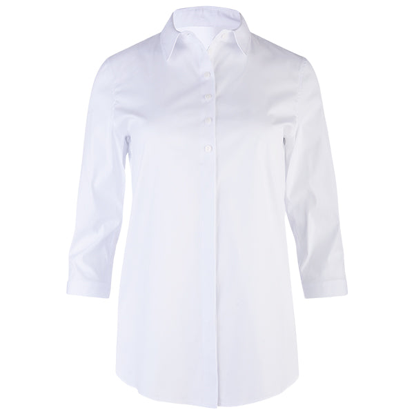 Stella Half Placket Shirt in White