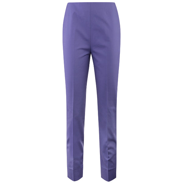 Cotton Stretch Slim Fit Pant in Purple