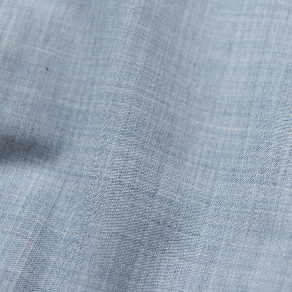 L/W Wool Short Classic Side Zip In Blue/Grey Melange