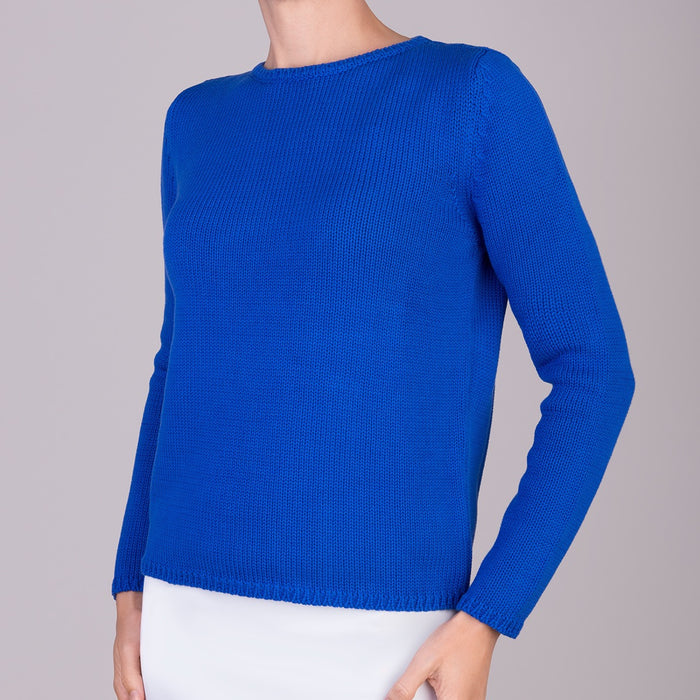 Long Sleeve Pullover in Azure