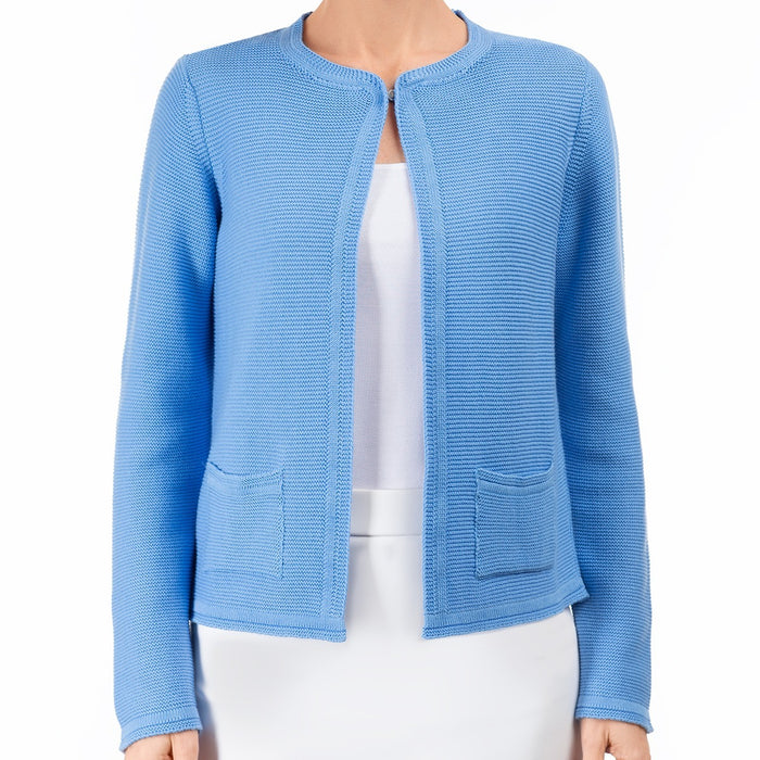 2 Pocket Cardigan in French Blue