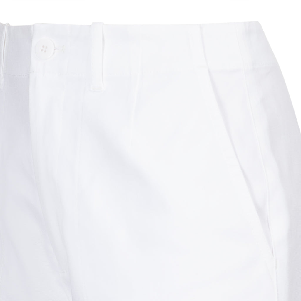 Cotton Canvas Babe Short in White