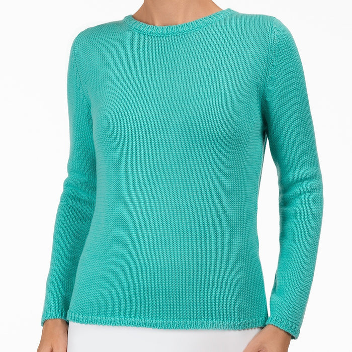 Long Sleeve Pullover in Lt Teal
