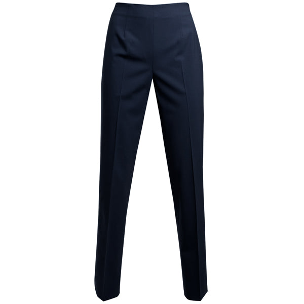 Classic Side Zip L/W Wool Pant in Navy