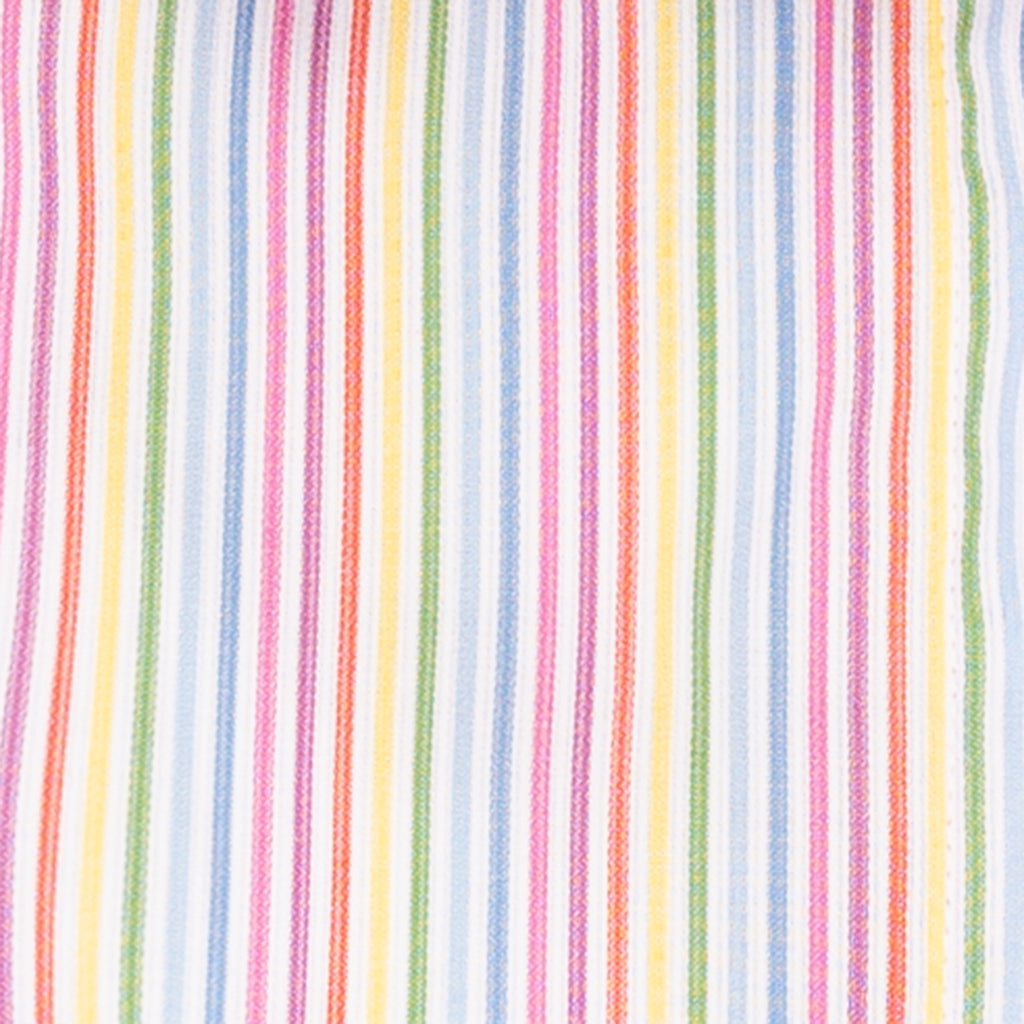 Split Shoulder Blouse in Multicolor Stripe