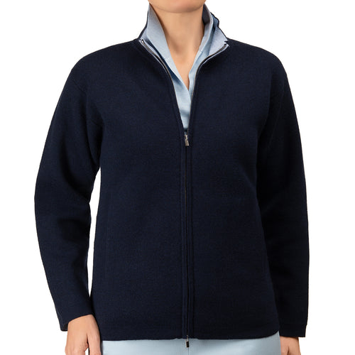 Nanamica Kodenshi Sweat Cardigan Dark Navy | Cultizm