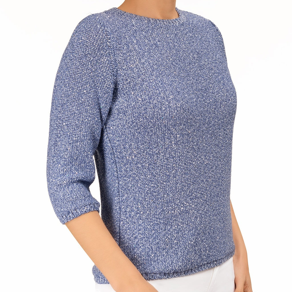 Pailletami Pullover in French Blue