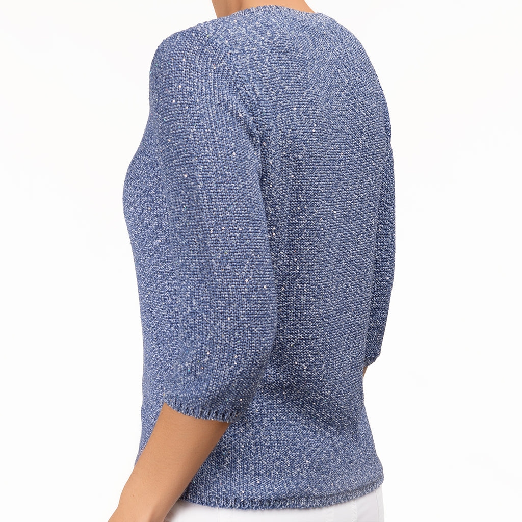 Pailletami Pullover in French Blue