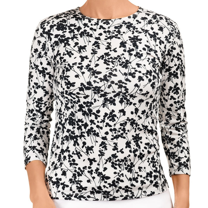 Shaped Knit Tee in Floral Spirit