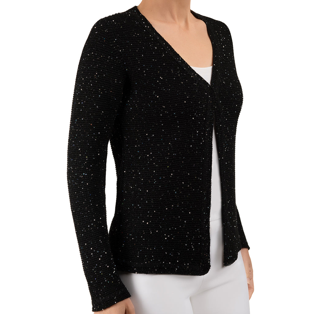 Pailletami Cardigan in Black