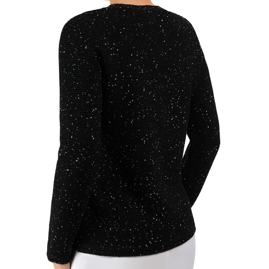 Pailletami Cardigan in Black