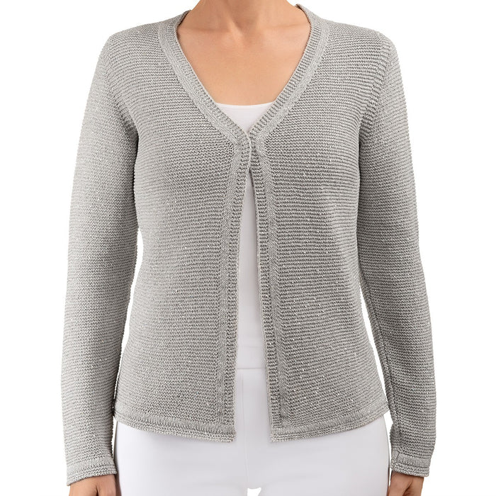 Pailletami Cardigan in Silver