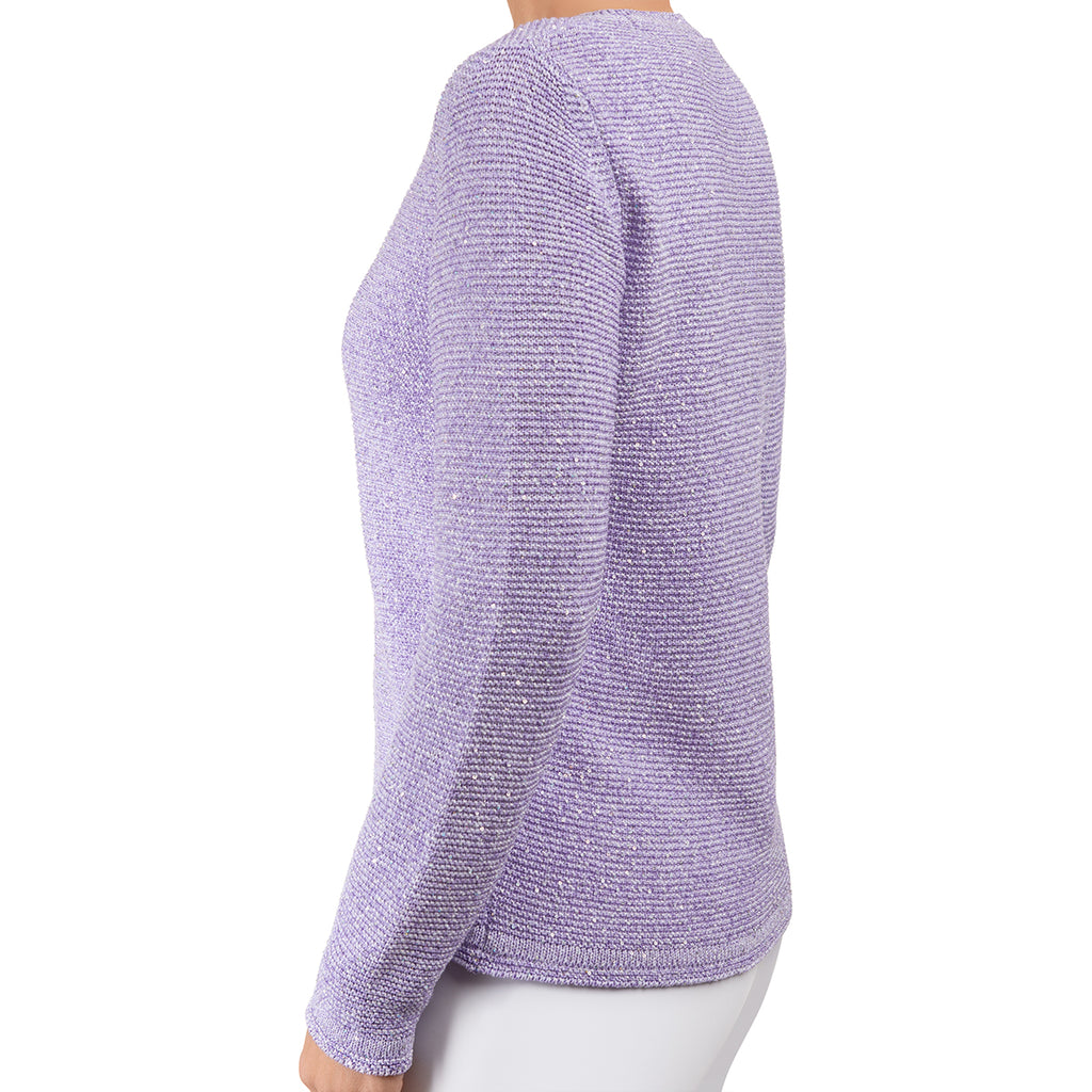 Pailletami Cardigan in Lilac