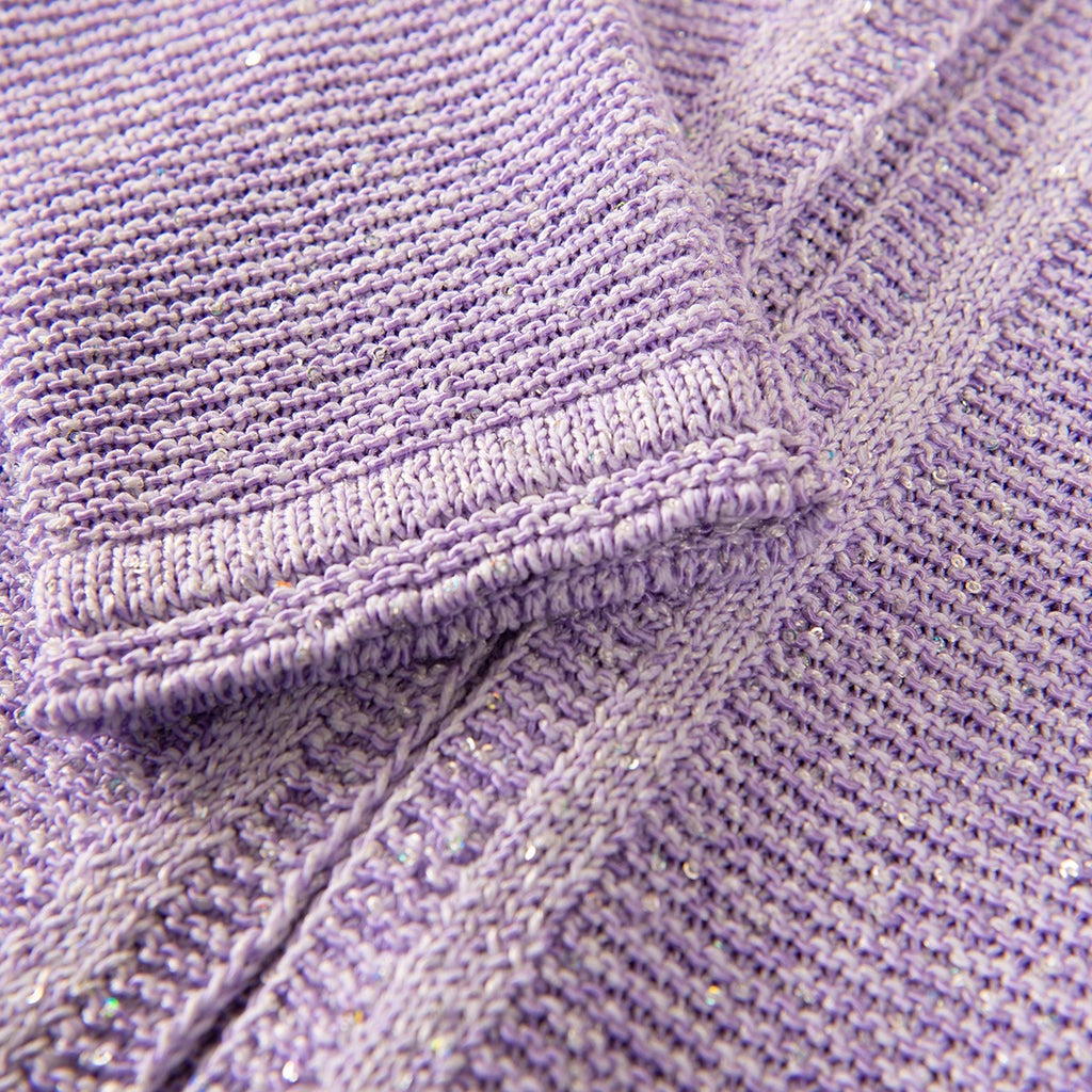 Pailletami Cardigan in Lilac