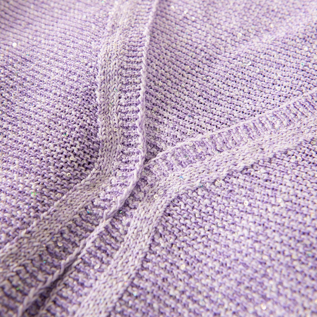 Pailletami Cardigan in Lilac