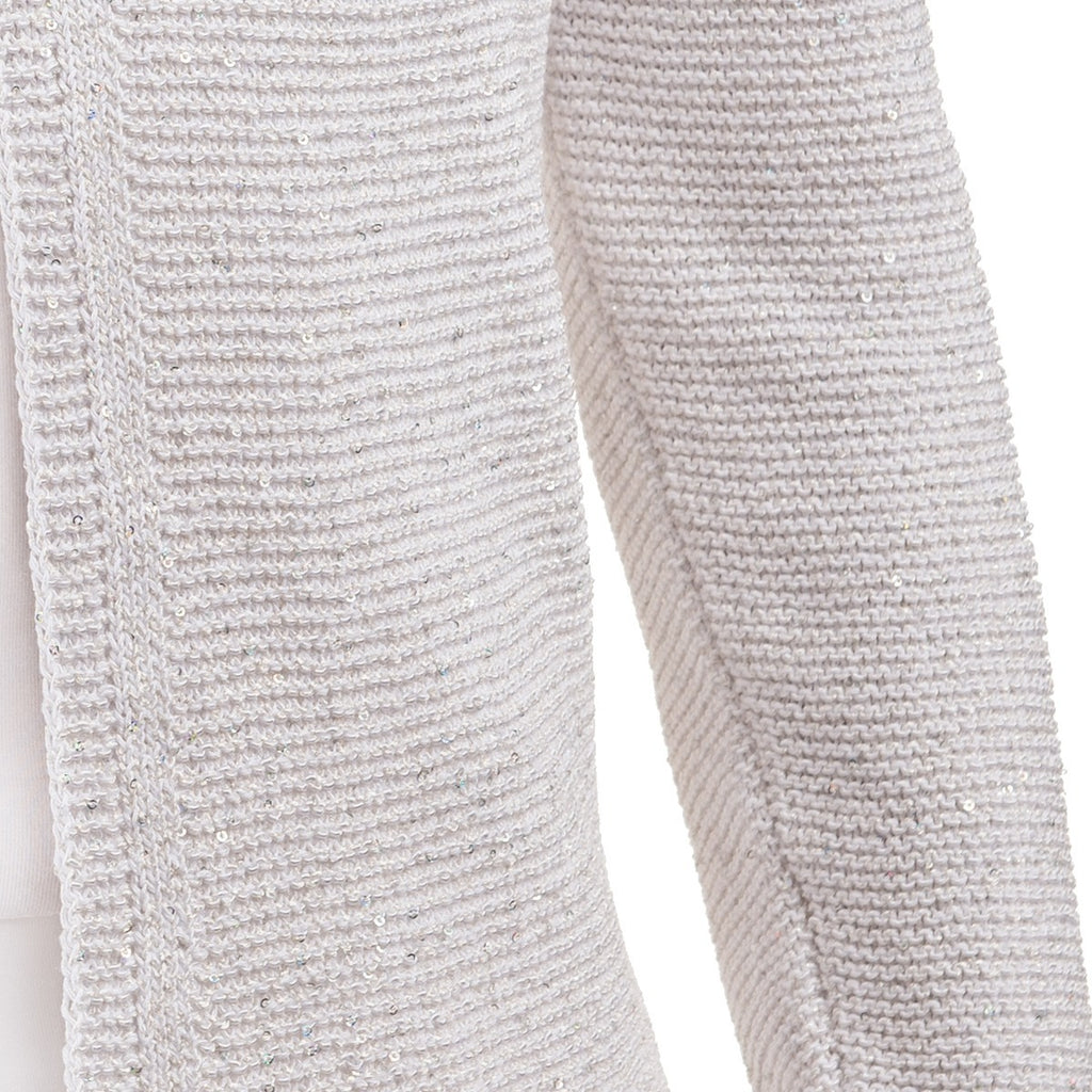 Pailletami Cardigan in White