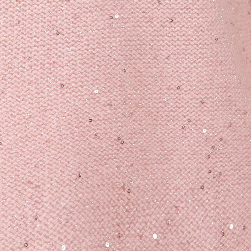 Sequin Cashmere & Wool Pullover in Pink