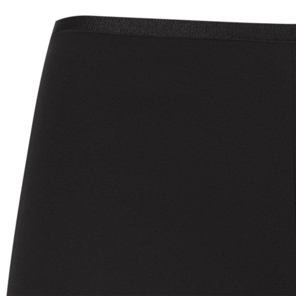 Straight Leg Viscose Pant in Black