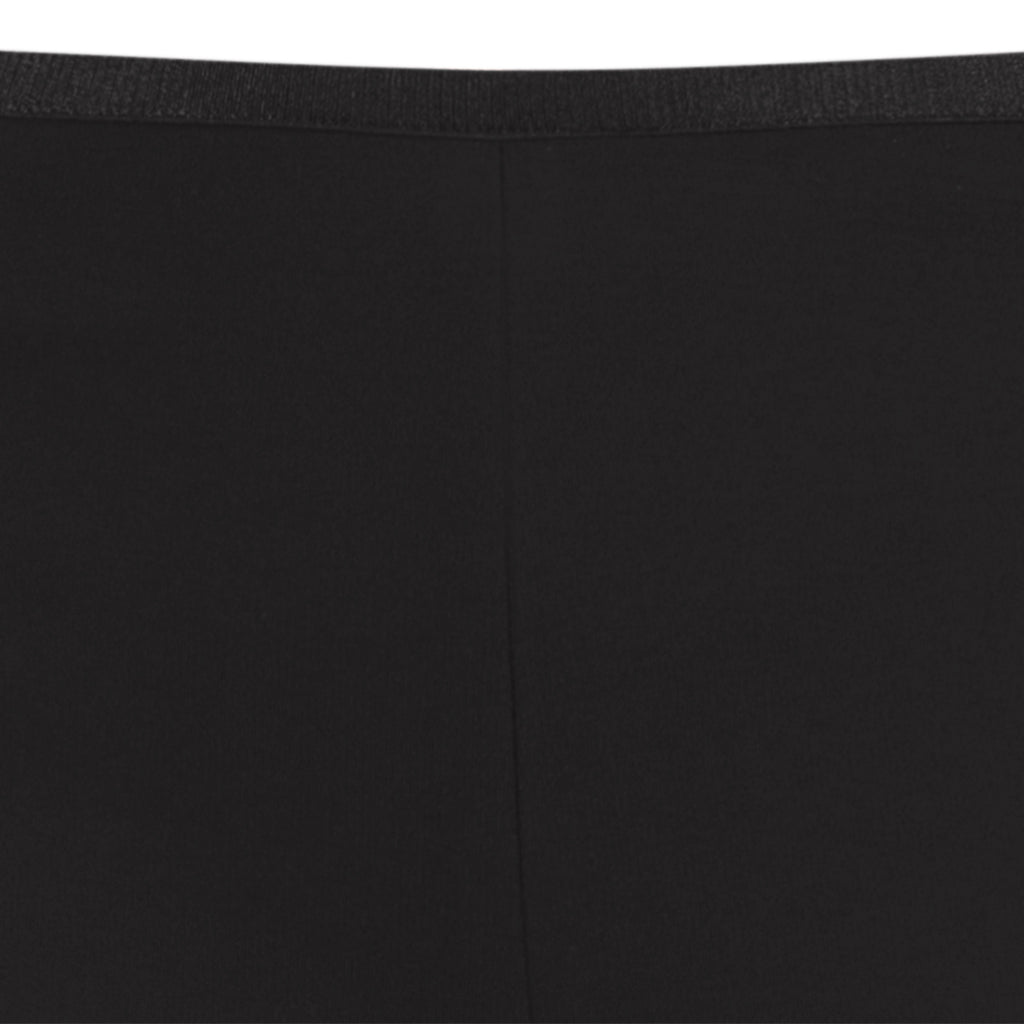 Straight Leg Viscose Pant in Black