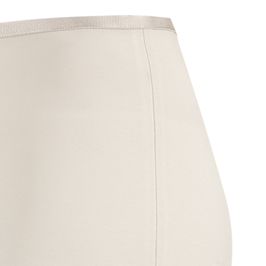 Straight Leg Viscose Pant in Alabaster