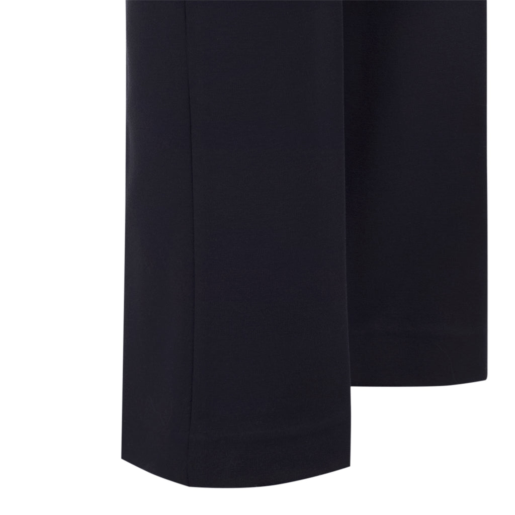 Straight Leg Viscose Pant in Navy