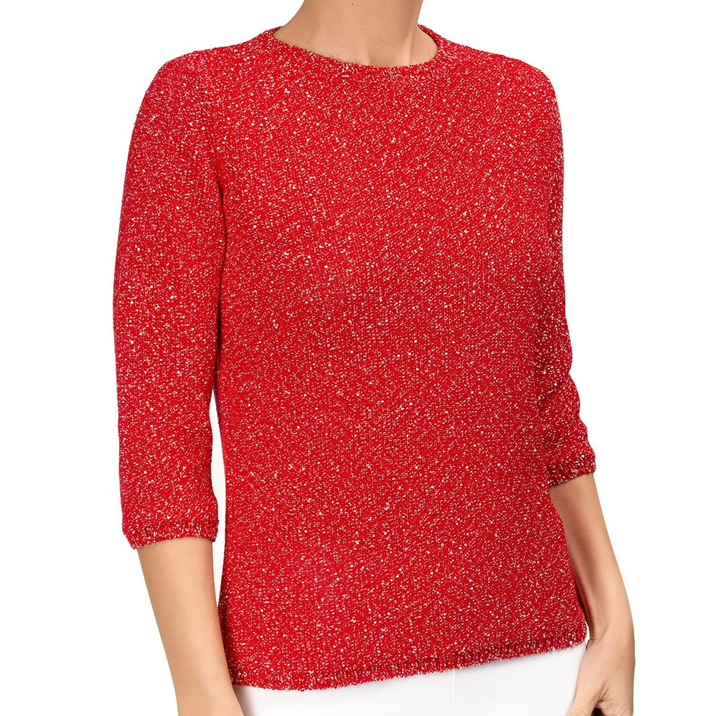 Pailletami Pullover in Red