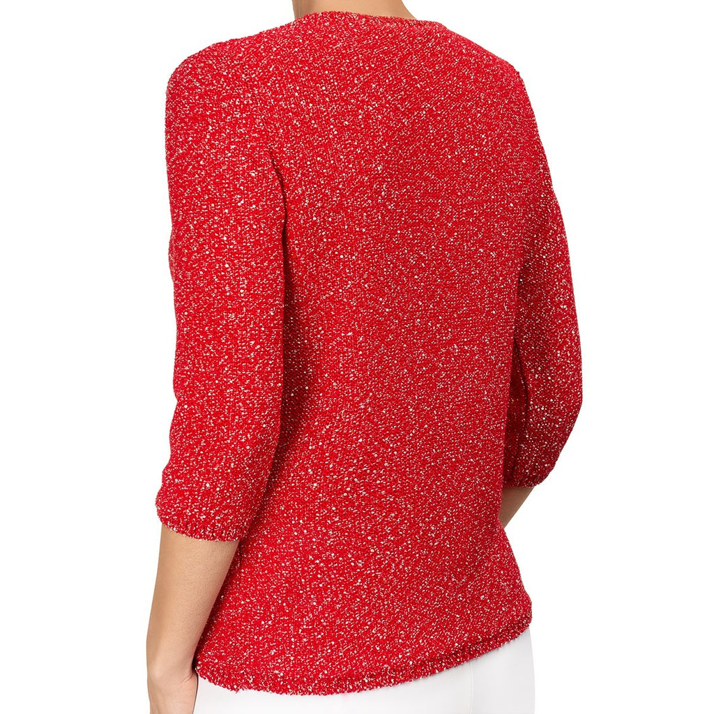 Pailletami Pullover in Red