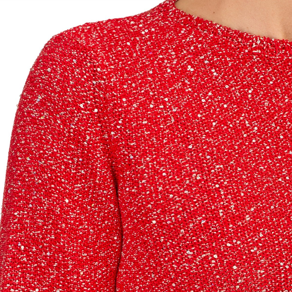 Pailletami Pullover in Red