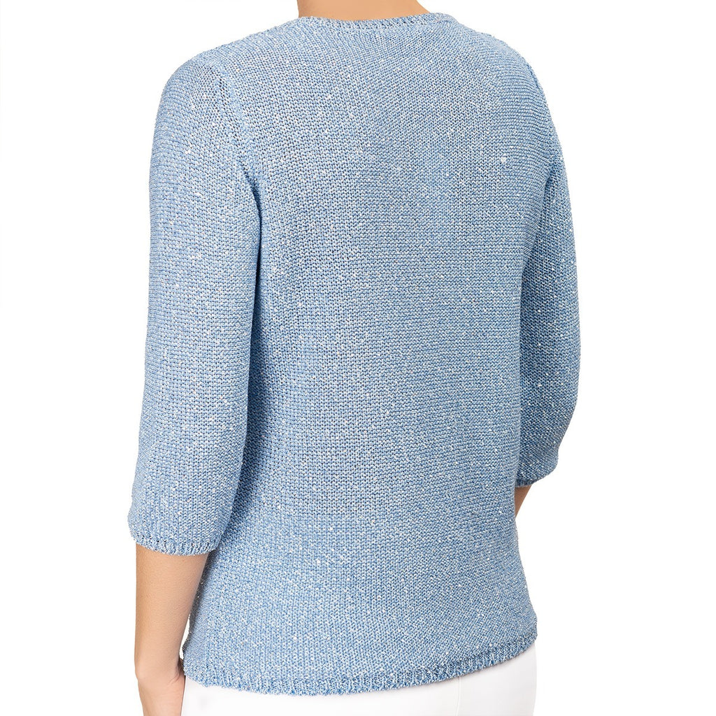 Pailletami Pullover in Acquario