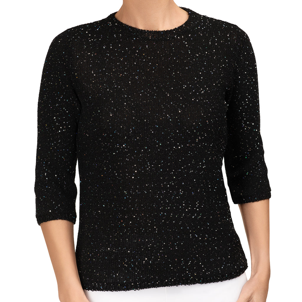 Pailletami Pullover in Black