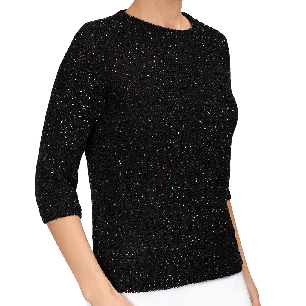 Pailletami Pullover in Black