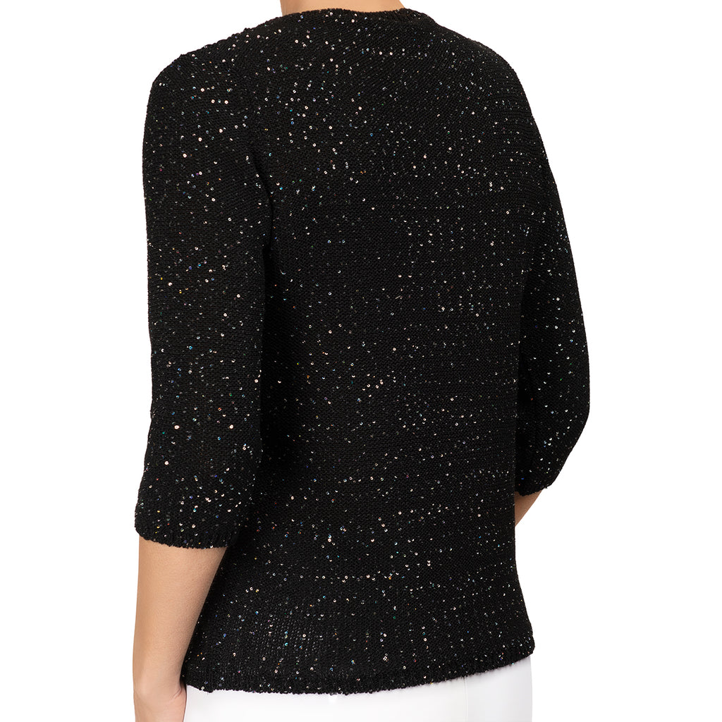 Pailletami Pullover in Black