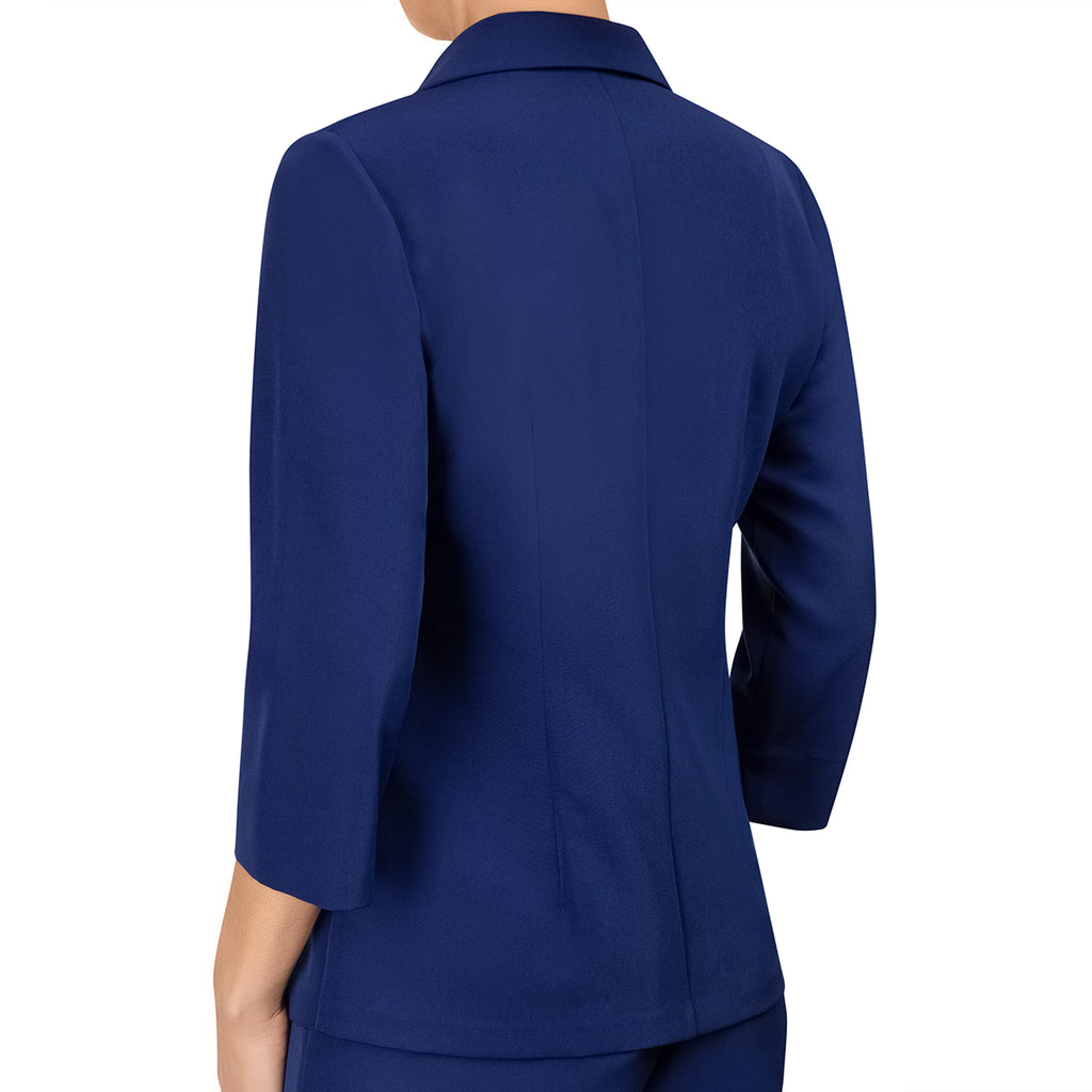 Fitted Blouse with Pockets in Sapphire