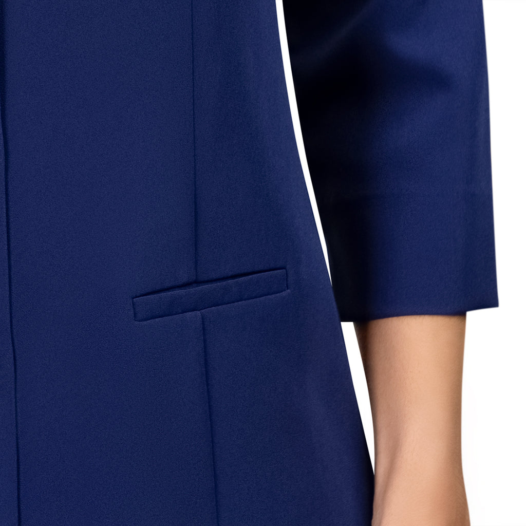 Fitted Blouse with Pockets in Sapphire