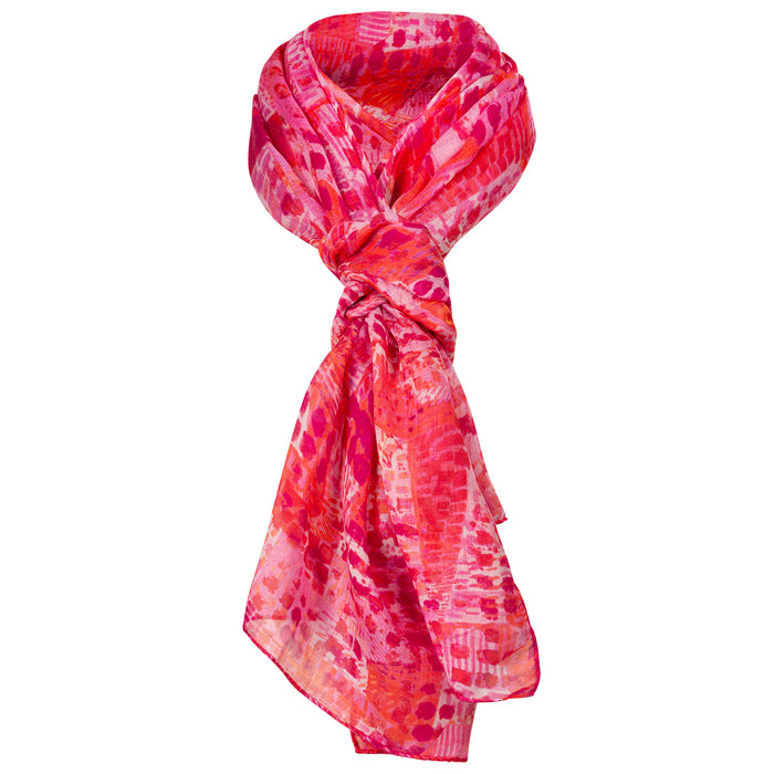 Silk & Modal Scarf in Pink Barcelona