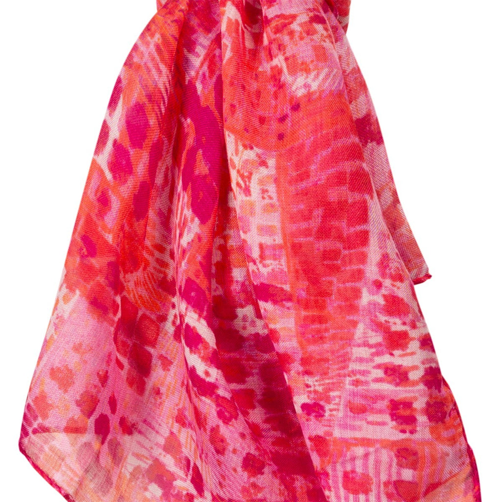 Silk & Modal Scarf in Pink Barcelona