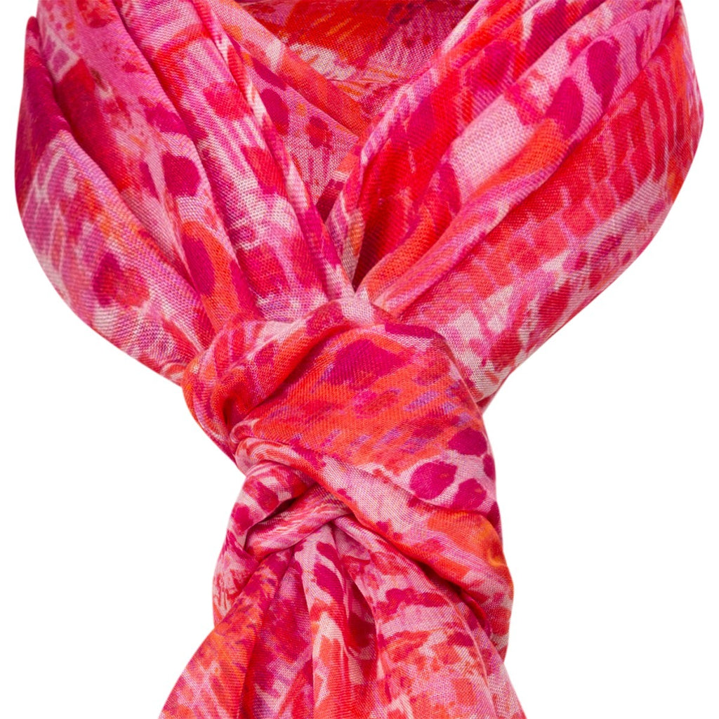 Silk & Modal Scarf in Pink Barcelona