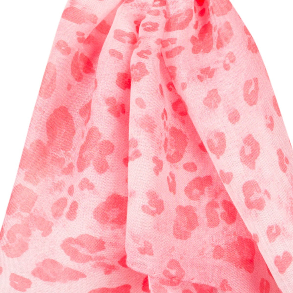 Silk & Modal Scarf in Coral Leo Mist