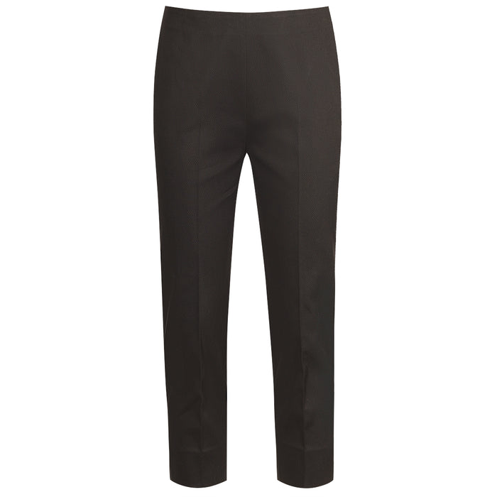 Slim Fit Pique Capri in Black