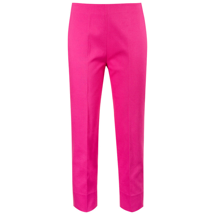 Slim Fit Pique Capri in Passion Pink