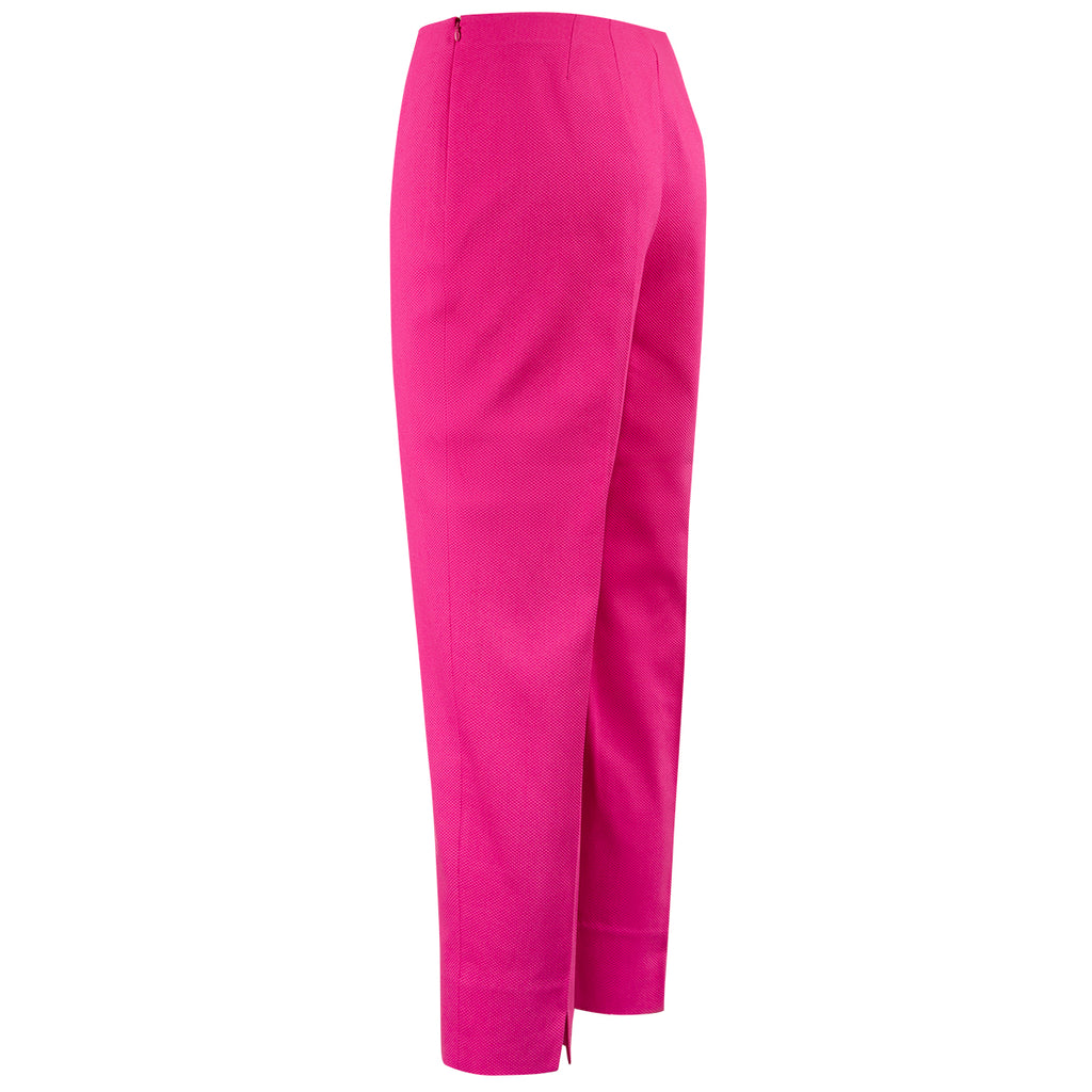 Slim Fit Pique Capri in Passion Pink