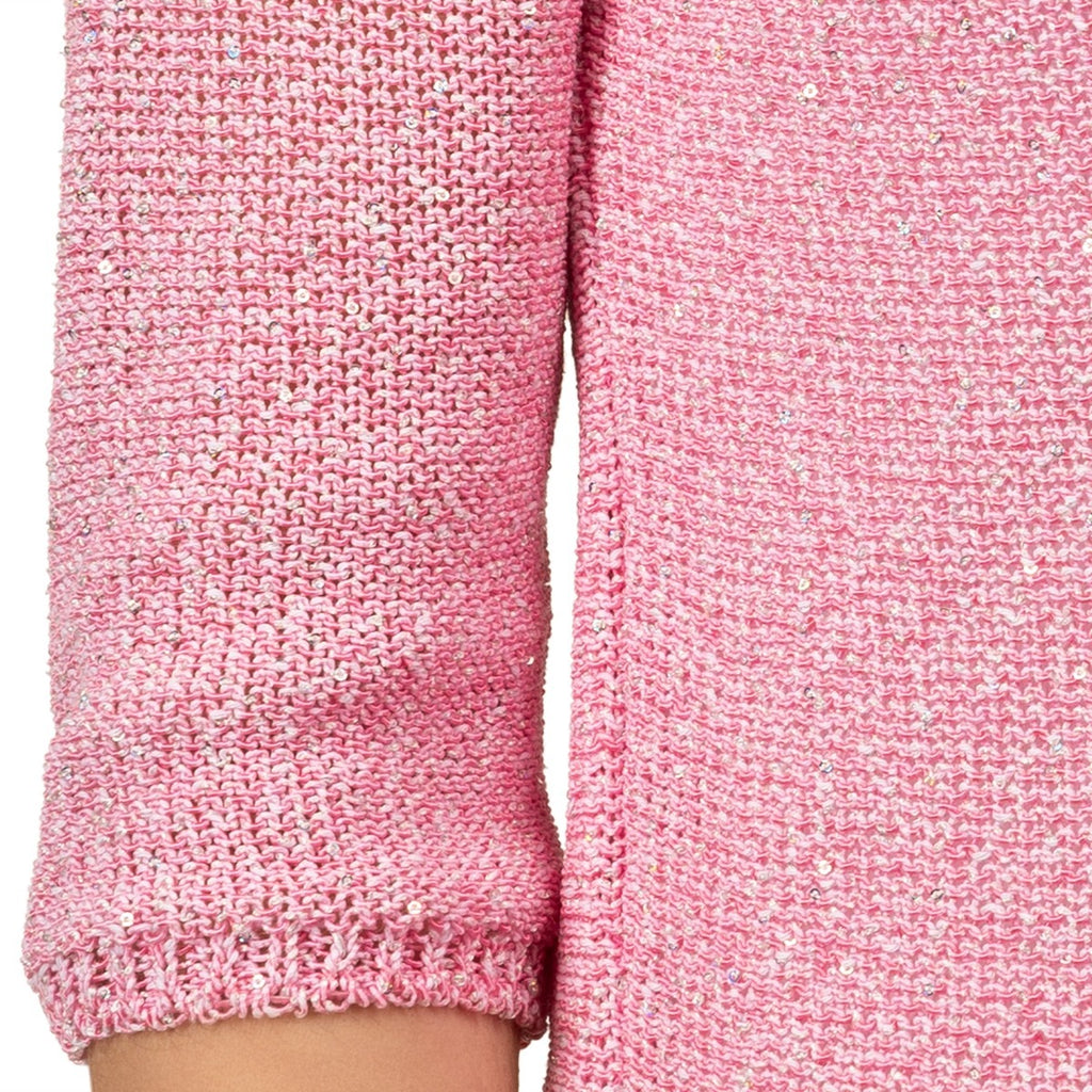 Pailletami Pullover in Pale Pink